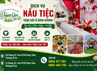 Nấu Tiệc Trọn Gói Ở Bình Dương Chuyên Nghiệp 