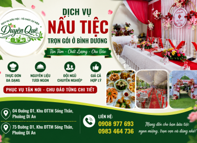 Nấu Tiệc Trọn Gói Ở Bình Dương Chuyên Nghiệp 